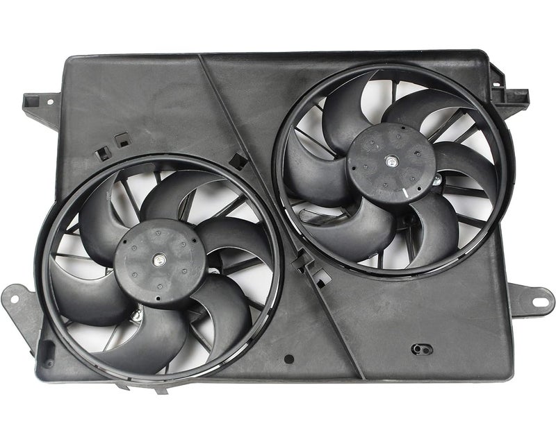 MYSMOT 620-039 Engine Radiator Dual Cooling Fan for Chrysler 300 2005 2006 2007 2008 Dodge Challenger 2008 Charger 2006-2008 Magnum 2005-2008, 5137713AA 5174358AA CH3115132 - Image 2
